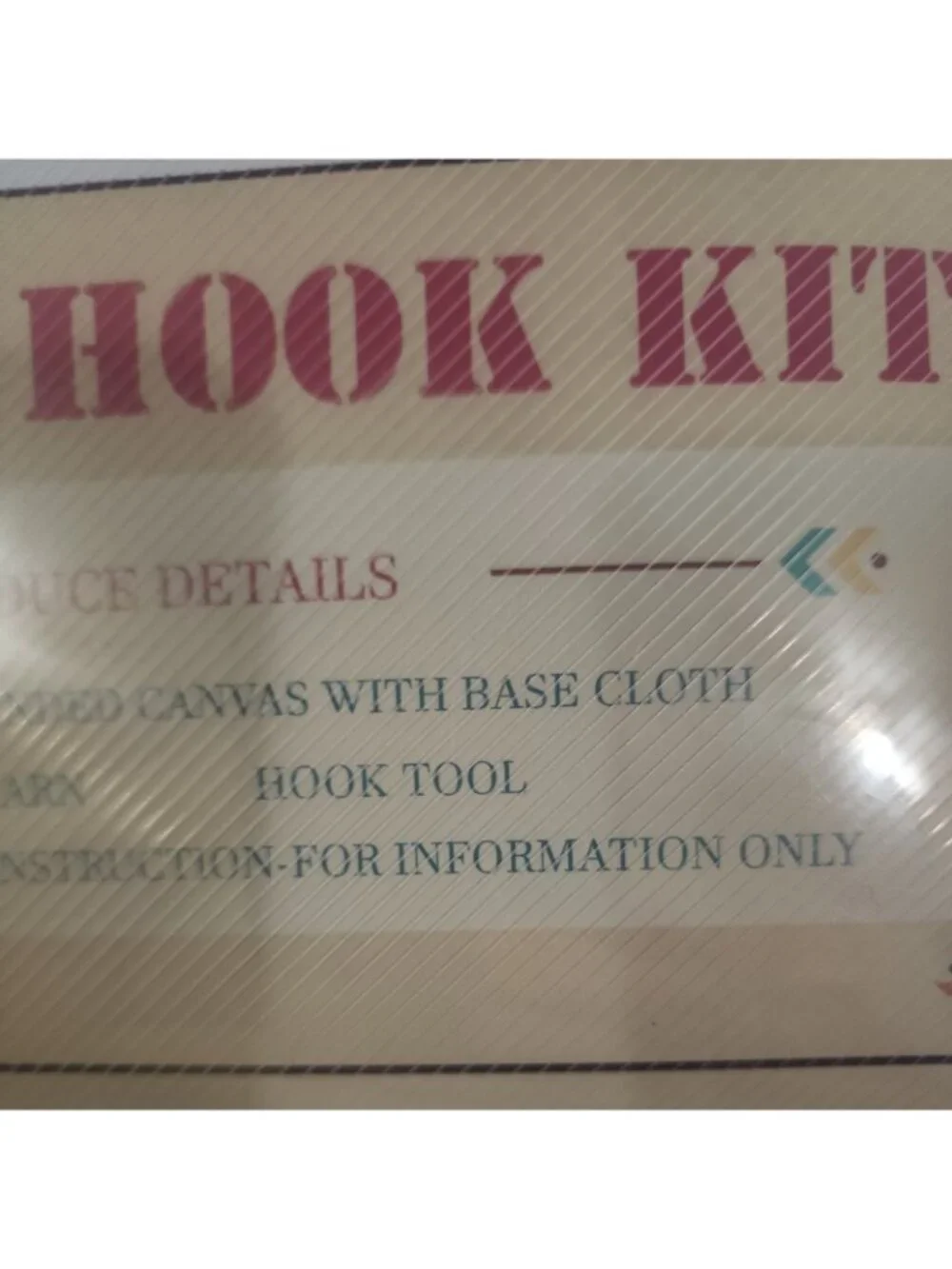 Latch Hook Pillow Kit Retro Multicolor Mcm Starburst New Open Box boho cottage